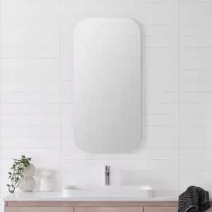 Stadium Polished Edge Mirror 450 x 900